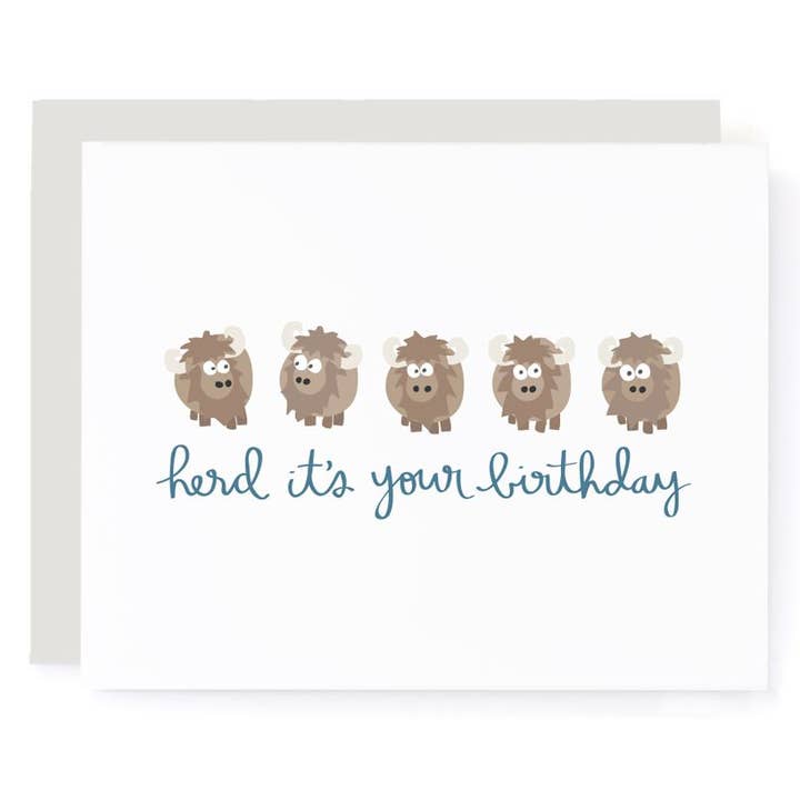 Herd It's Your Anniversaire Carte d'anniversaire pour la vente par A Jar Of Pickles