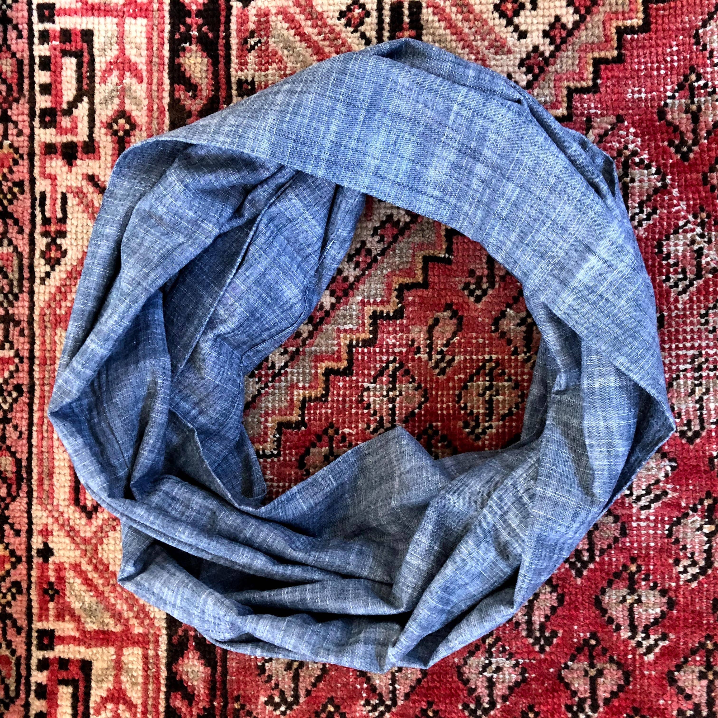 Nolan Provost - Wholesale Scarf - Women's - Chambray Circle Scarf1