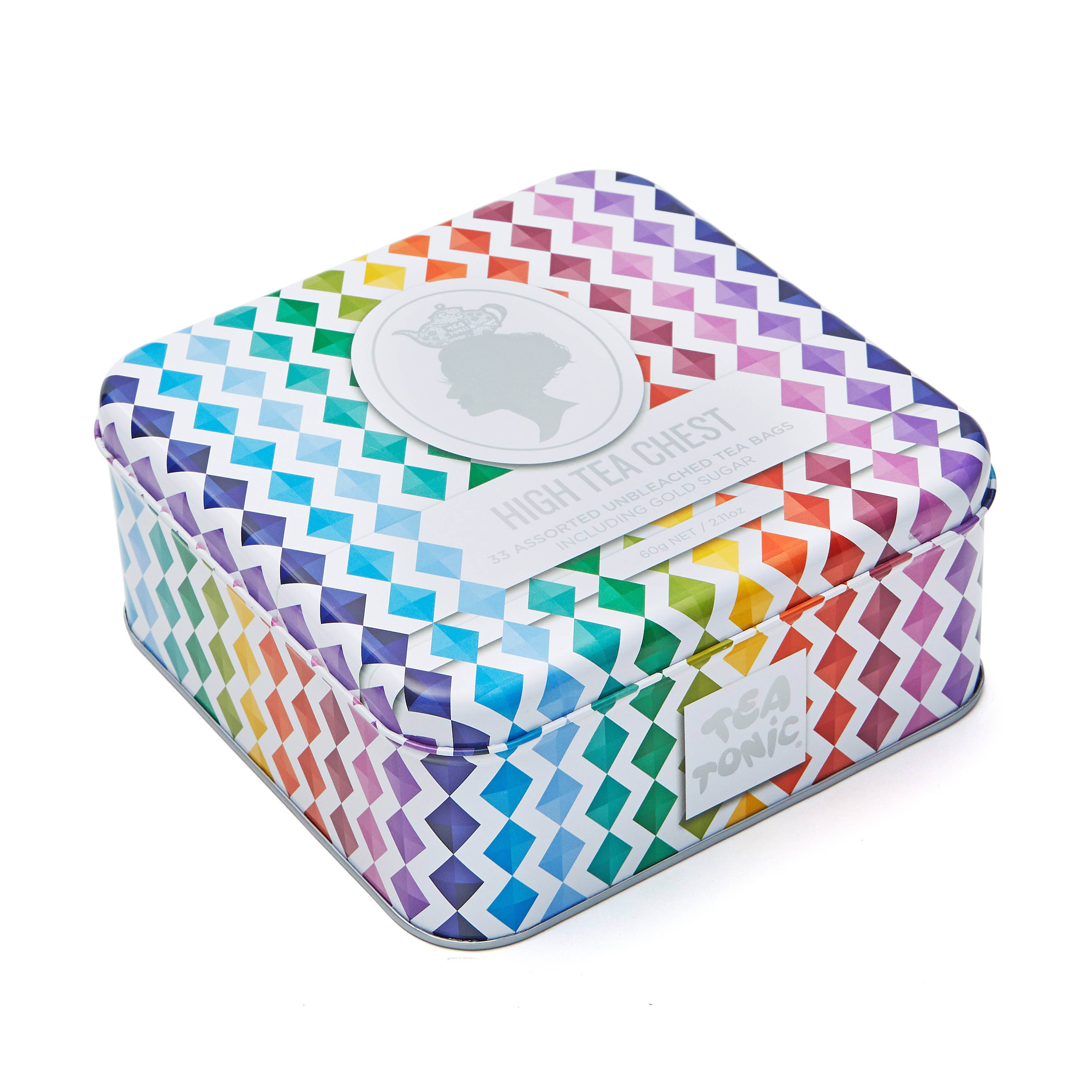 Tea Tonic – Sacos de chá por atacado – Armário Chá Alto - 33 Sacos de Chá & Mini Açúcar Dourado1