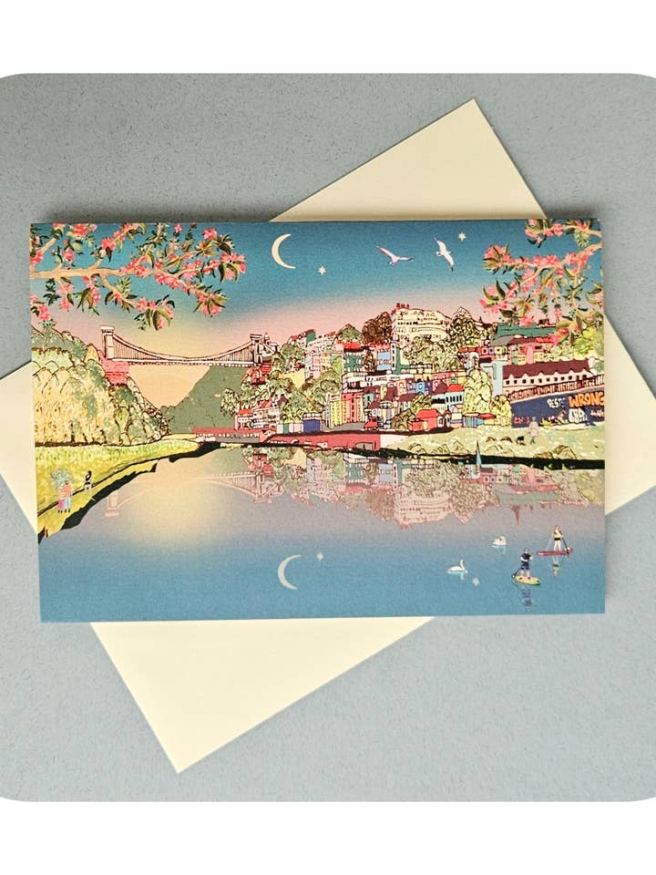 COUCHER DE SOLEIL À BRISTOL pour la vente par Wildflower cards