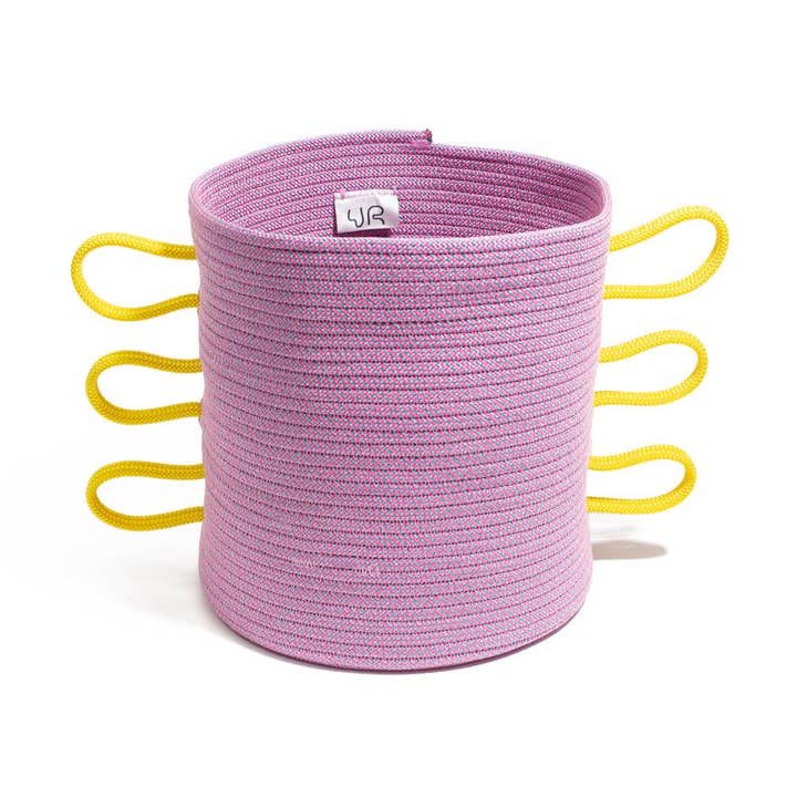 Medium Wild Wings Basket - Pink Lemonade for wholesale by Ugly Rugly