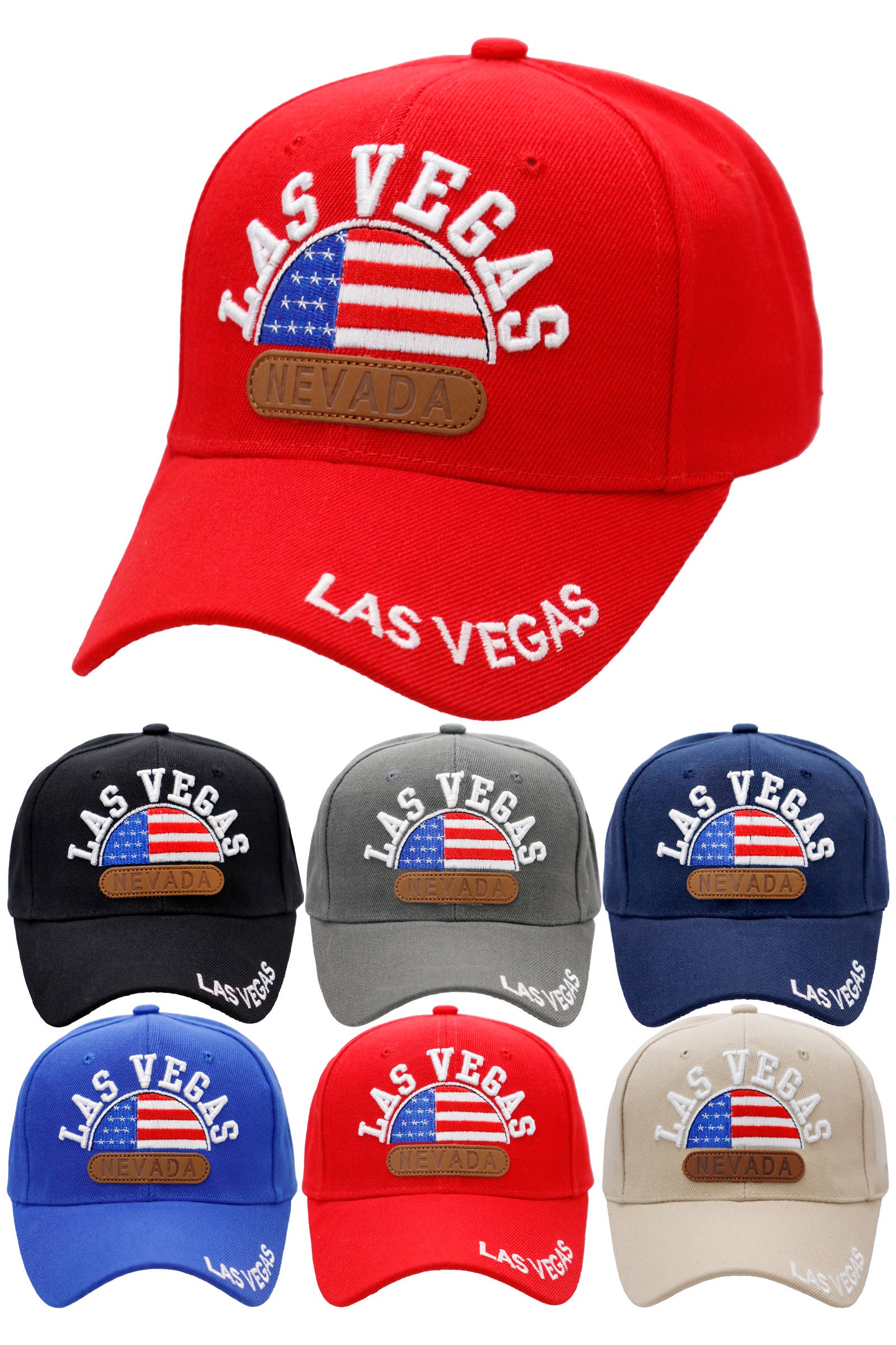 Cap Zone – Großhandel Basecap – Unisex – Las Vegas Arc Logo Nevada Patch Baseballkappe0