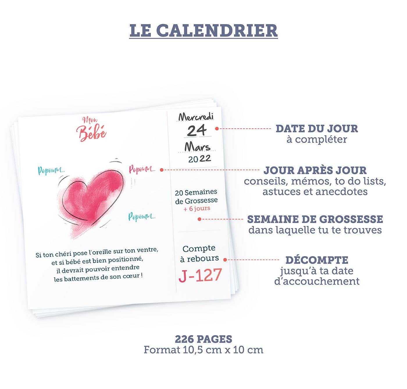 Des Contes de 9 Mois - Wholesale Calendar - Mother to Be Pregnancy Calendar2