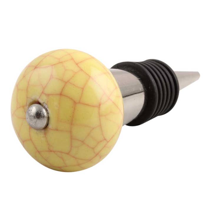1 Piece Ceramic Durable Wine Bottle Stopper for wholesale by Daana Paani LLC