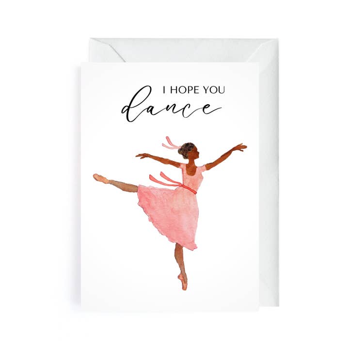 I Hope You Dance Ballerina Encouragement Card Pack for wholesale by Generosity Co.