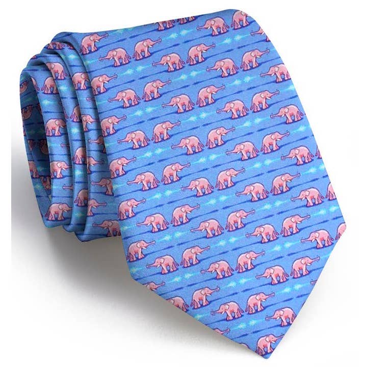 Elephant Bath : cravate pour la vente par Collared Greens