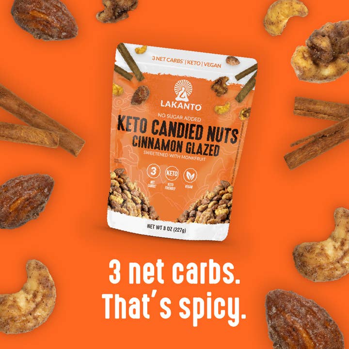 Lakanto - Wholesale Nuts - Lakanto Candied Nuts - Cinnamon Glazed - No Sugar Added4