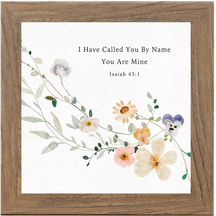 I Have Called You By Name and You Are Mine Baptism Gift Art for wholesale by Summer Snow Art