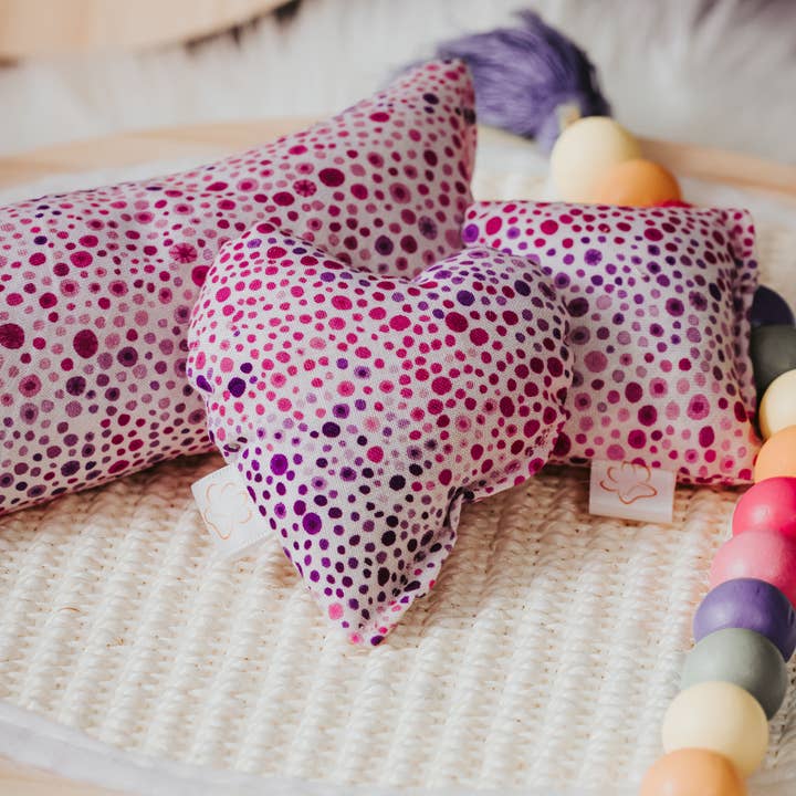 Pink Polka Dot Catnip Toys for wholesale by Top Rocks Doggie Wear