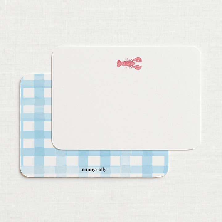 Stationery Box Set - Lobster - Set of 10 for wholesale by emmy+olly