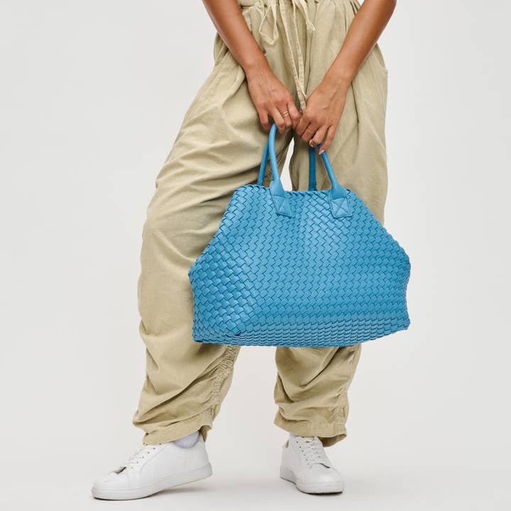 Urban Expressions - Wholesale Tote Bag - Women's - Ithaca Woven Vegan Leather Tote