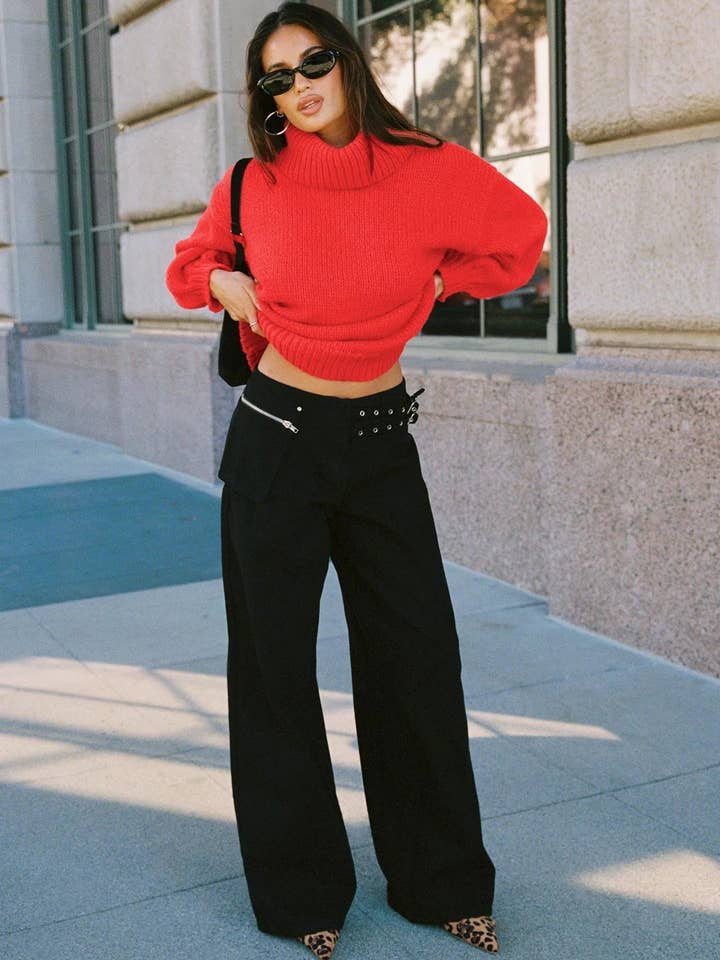 Marayn - Wholesale Pants – Women's - Chic 2025 Streetwear Adjustable Waist Cargo Pants9