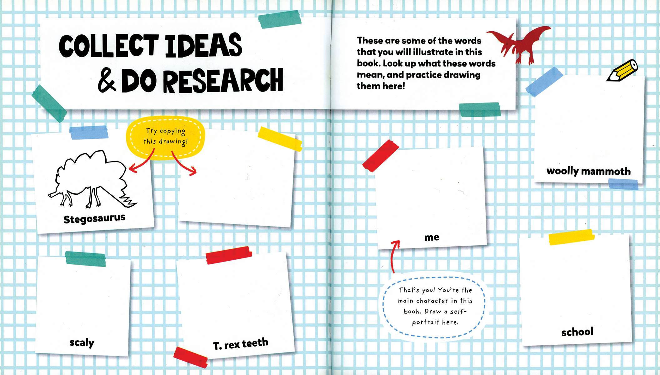 EDC Publishing - Wholesale Coloring & Activity Book - Kids & Baby - Illustrate This Book: My Prehistoric Pet3