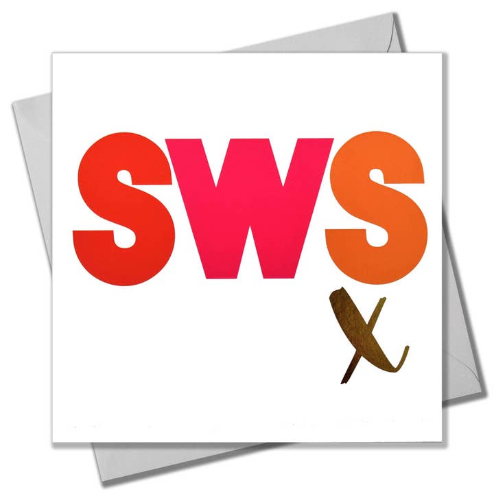 Claire Giles Ltd - Vente Cartes de Saint-Valentin - Carte de Saint-Valentin galloise, SWS, Kiss, texte doré brillant