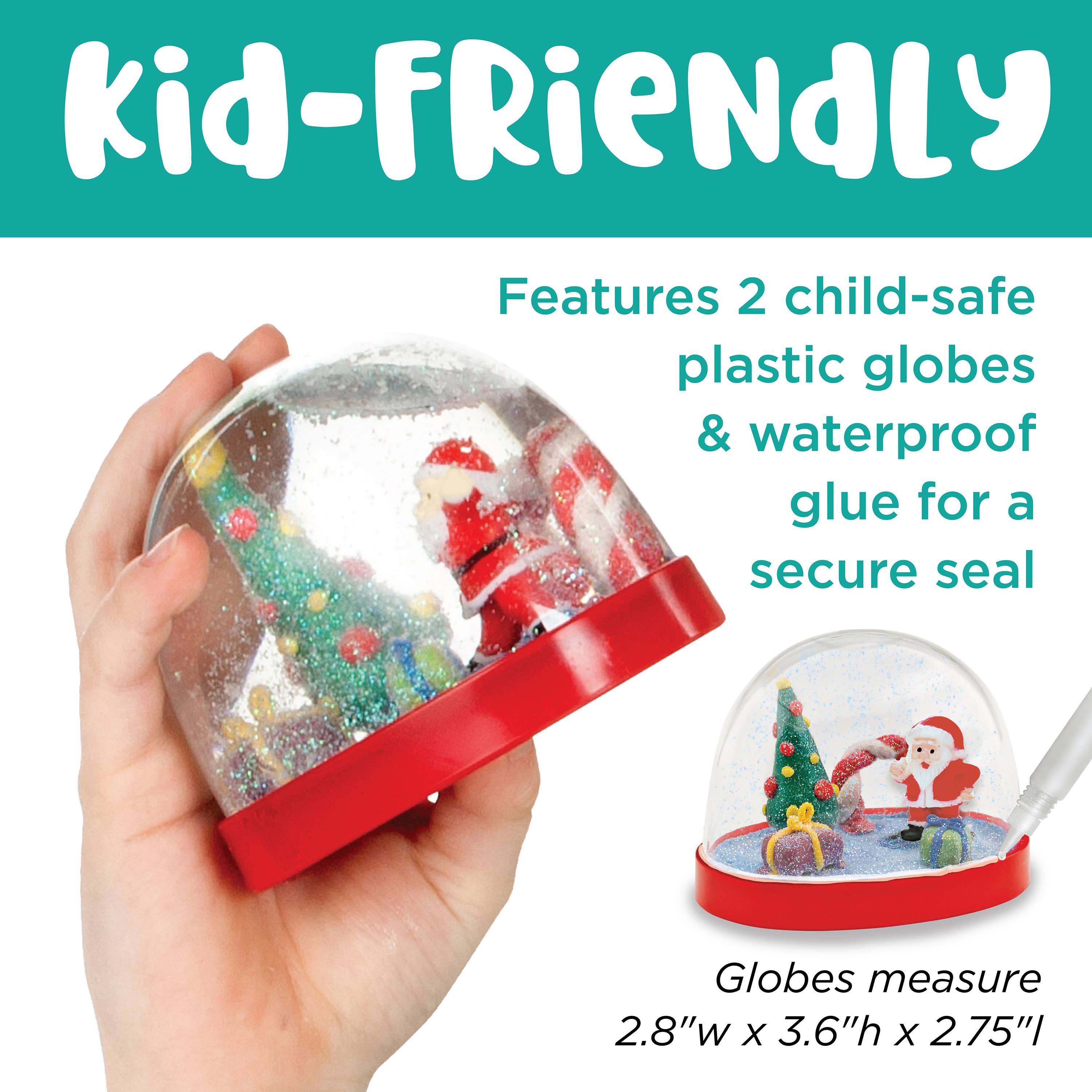 Faber-Castell / Creativity for Kids - Wholesale DIY Craft Kit - Kids - Make Your Own Holiday Snow Globes Craft Kit for Kids3