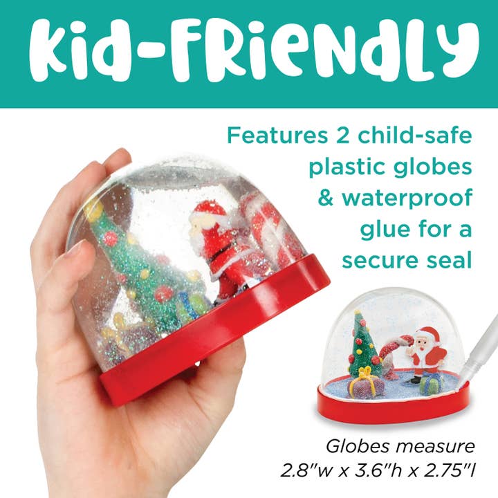 Faber-Castell / Creativity for Kids - Wholesale DIY Craft Kit - Kids - Make Your Own Holiday Snow Globes Craft Kit for Kids3