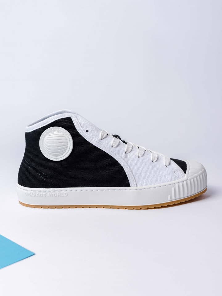 Komrad's ICNS Partisan Sneakers | Black & White for wholesale by Komrads