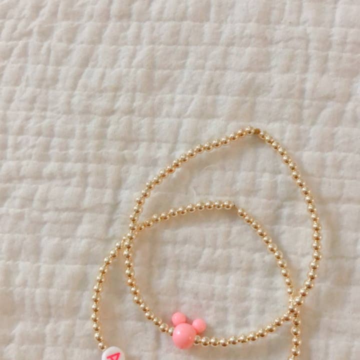 goldenstars - Wholesale Beaded Bracelet - gold custom bracelets with white and rainbow letters3