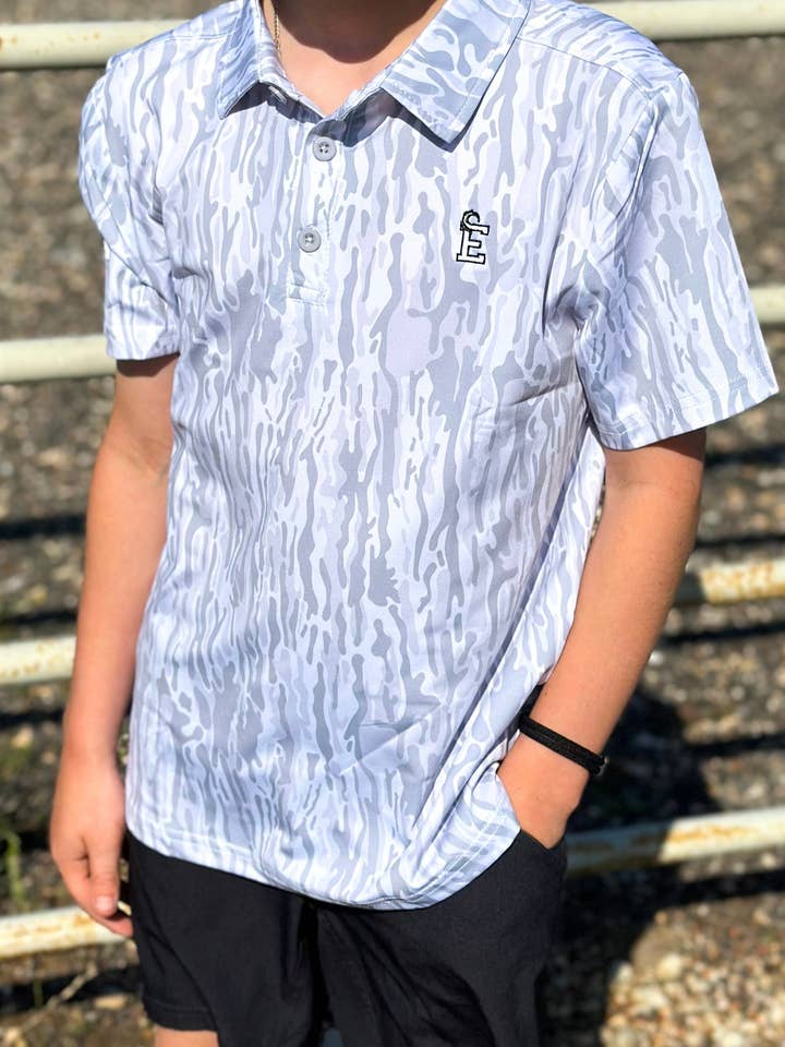 Embry Outdoors - Wholesale T-Shirt - Kids - Youth White Ranch Polo