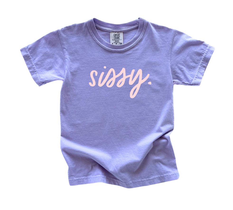 SBG Co. - Wholesale Screen Printed T-Shirt - Kids - sissy. Garment Dyed Tee0