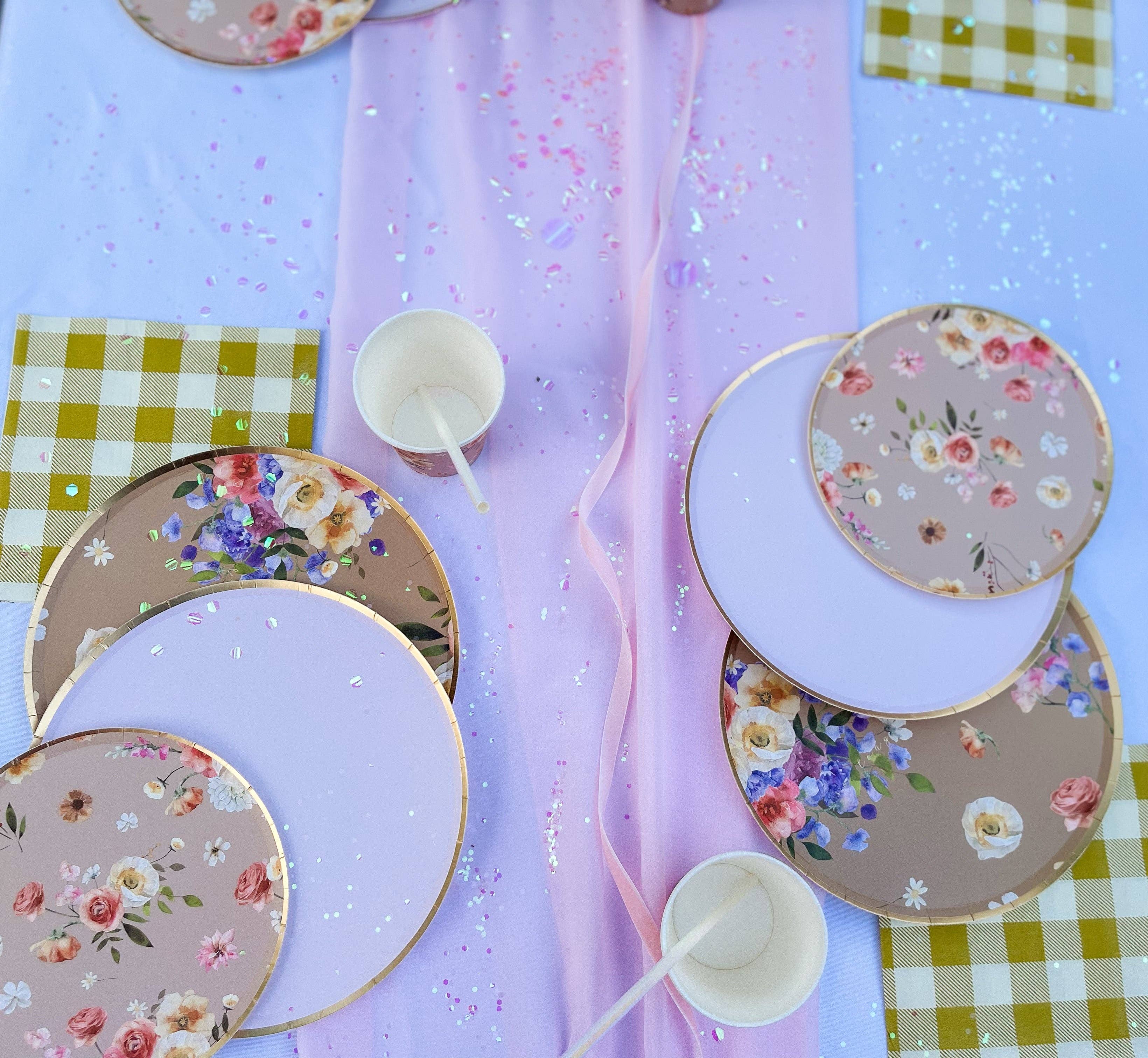 Josi James – Großhandel Einwegteller – Großer Sommerlicher Floraler Teller5