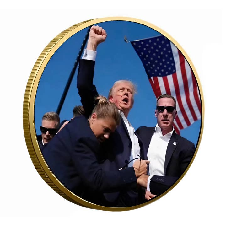 Blinkee.com, LLC – wholesale Keepsake coin/token – Fight for Freedom President Trump Commemorative Coin