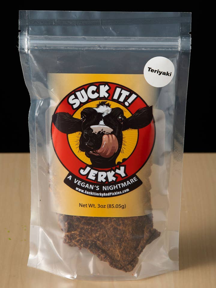 Teriyaki Jerky for wholesale by Suck IT! Jerky and Pickles