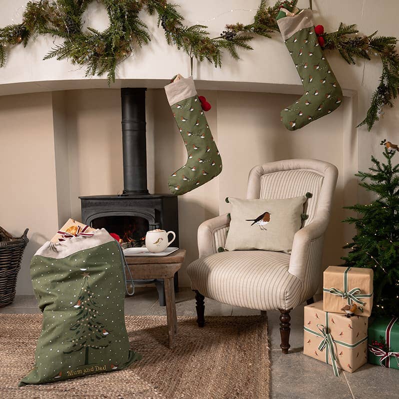 Sophie Allport - Wholesale Christmas Decoration - Robin Christmas Sack2