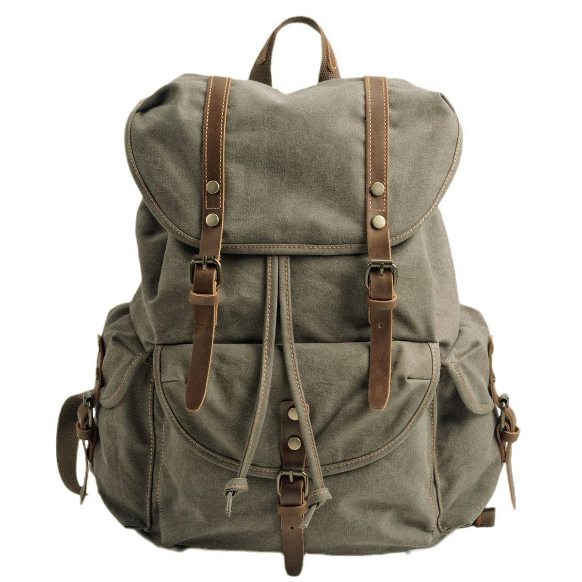 ACCITY - Wholesale Backpack - Unisex - Vintage Canvas Large Capacity Backpack_CWAB55282