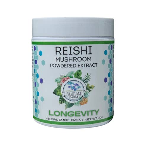 FUNGI FAMILY FARM LLC - Wholesale Protein/Superfood Powder - Reishi Powder Extract 100gr 30 Day Supply