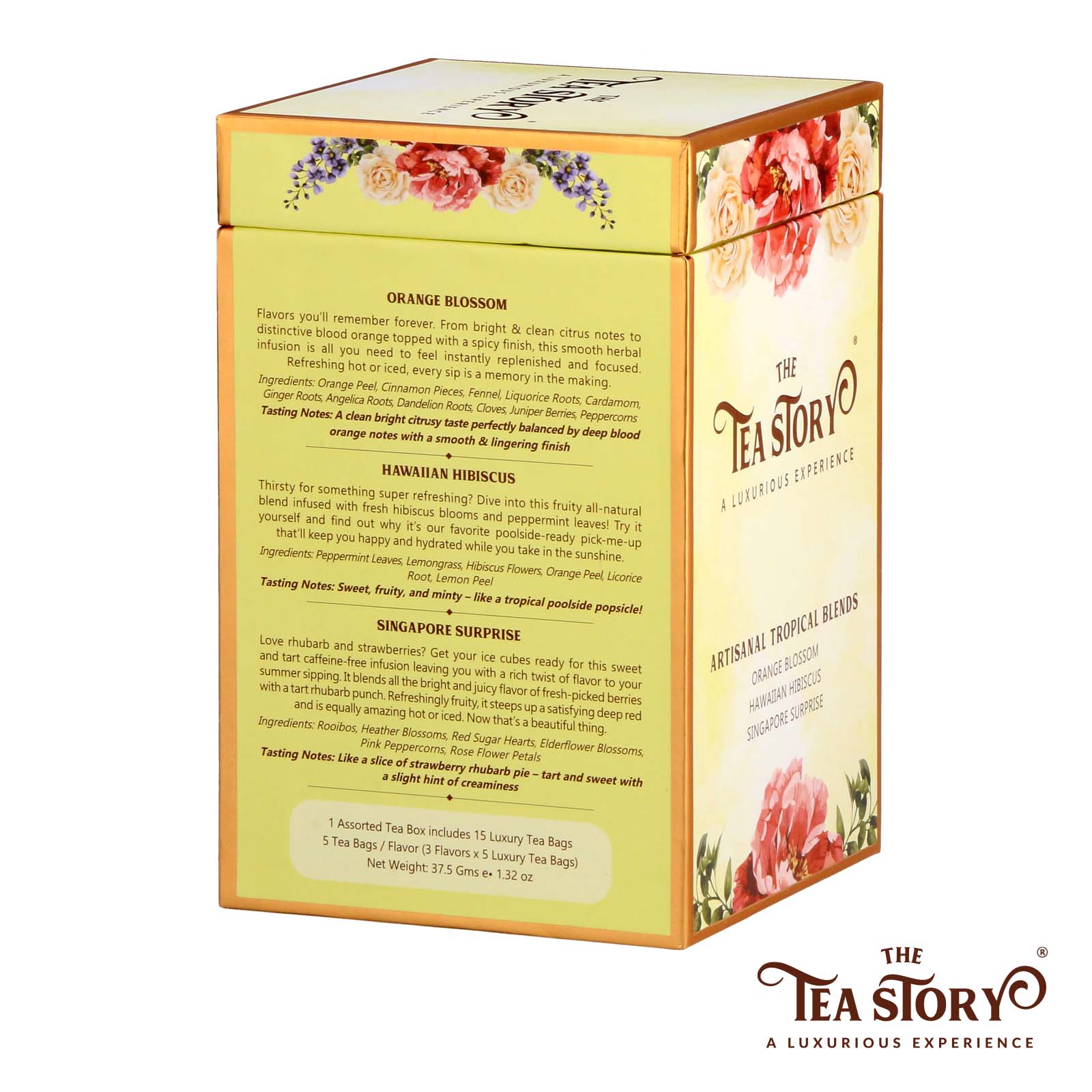 The Tea Story - Wholesale Tea Bags - Tropical Blends Assorted Tea Box1