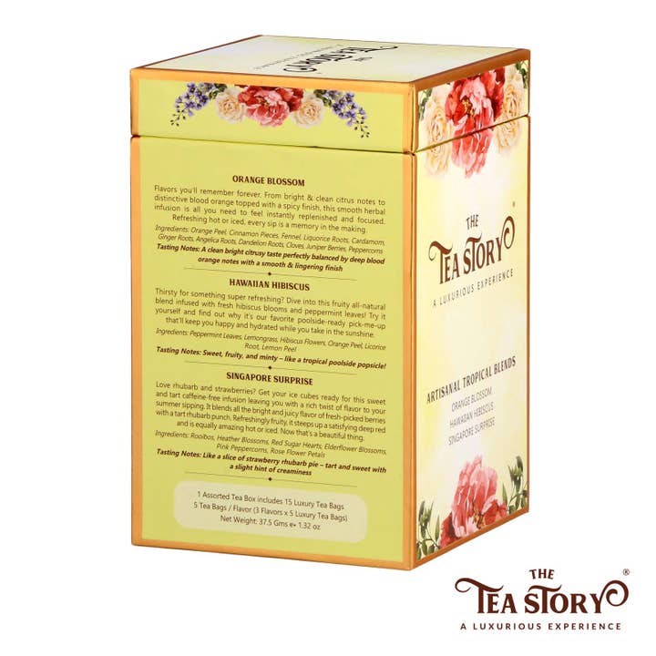 The Tea Story - Wholesale Tea Bags - Tropical Blends Assorted Tea Box1