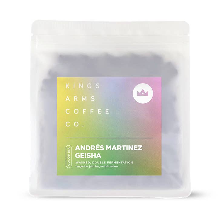 Andrés Martinez Geisha – Washed, Double Fermentation for wholesale by Kings Arms Coffee Roasters