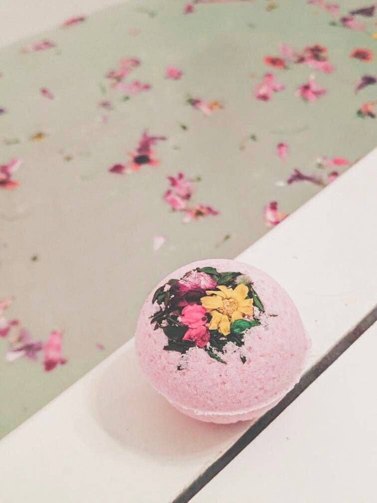 Sonoran Rosie - Wholesale Bath Bomb/Fizz - Desert Wildflower, Creosote, Prickly Pear Juice Bath Bomb3