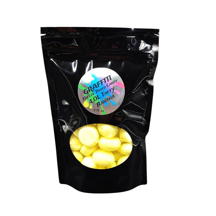 LOL Banan Taffy Frysetørret Slik for engroshandel hos Graffiti Snacks LLC