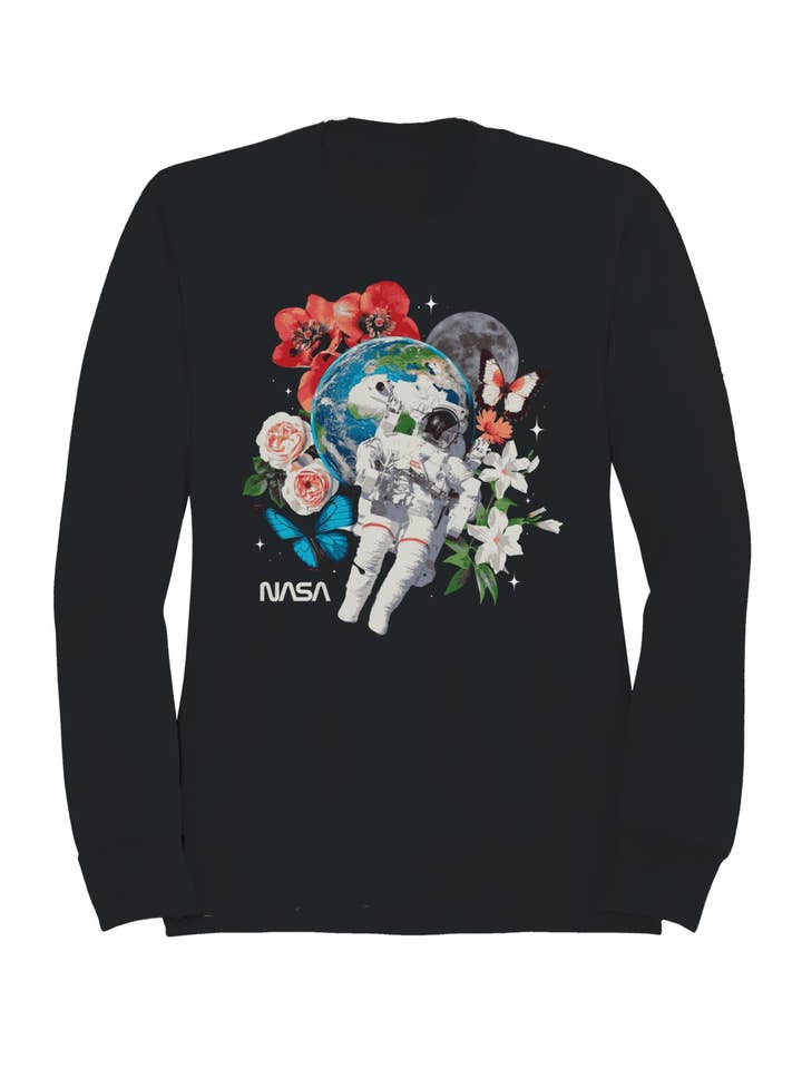 Licensed Nasa Cosmic Nature Exploration Women's Sweatshirt for wholesale by Swift Retail