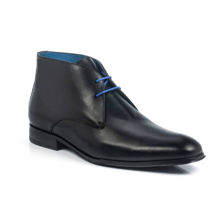 Cr-22066-Black Black Leather Ankle Boots for wholesale by Caramelo Shoes