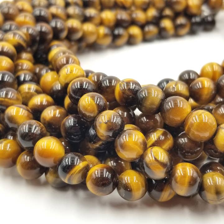 Naturliga tigeröga pärlor för healingstenen GRN401 för wholesale av Beads Creation