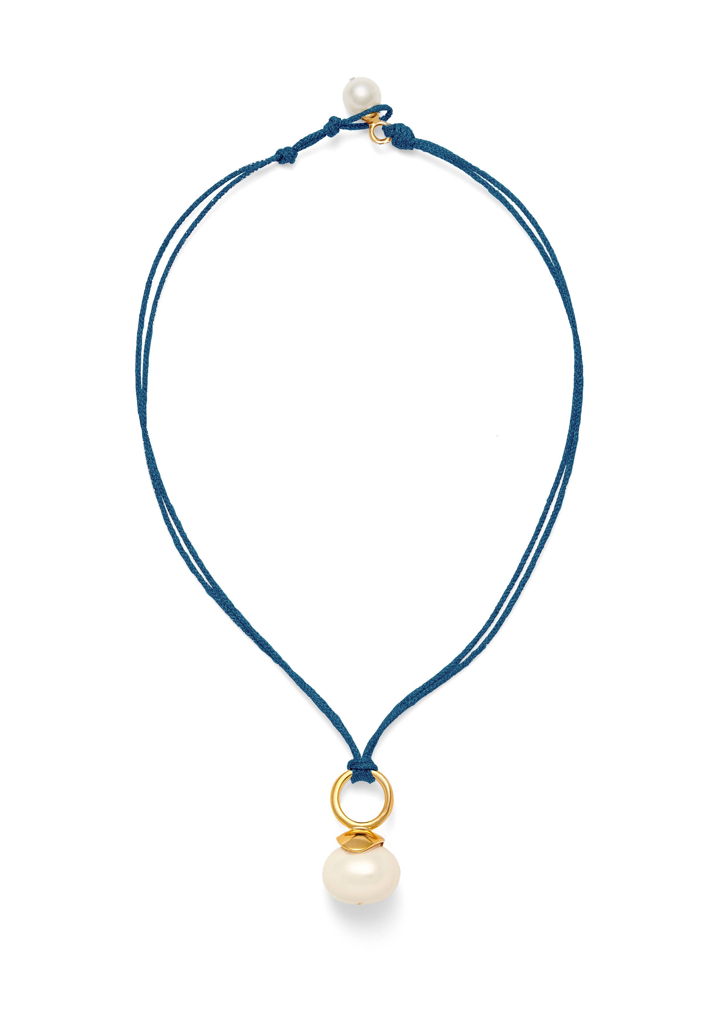 CC & Co by Catherine Canino - Wholesale Pendant/charm necklace - Pebble Pearl Cord Pendant17