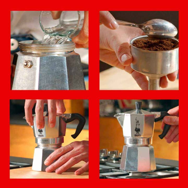 Silver Moka Express 1 Cup to 6 Cup for wholesale on Faire13