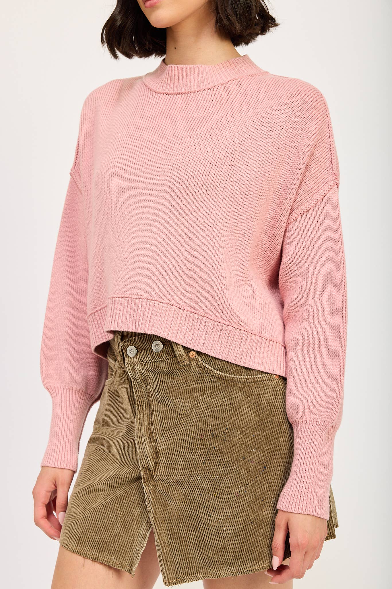 Emory Park - Wholesale Knit Sweater - Women's - MOCK NECK OVERSIZED SWEATER11