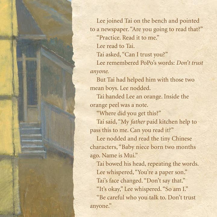 Sleeping Bear Press - Wholesale Middle Grade Book (9-12) - Paper Son: Lee's Journey to America Picture Book6