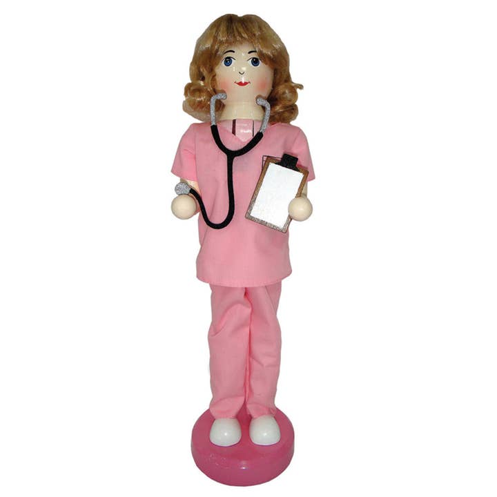 14" Nurse Nutcracker for wholesale by Santa’s Workshop Inc.