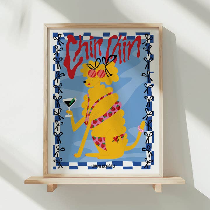 Chin Chin af Juani Bengali Kunsttryk A5 for engroshandel hos The Hands