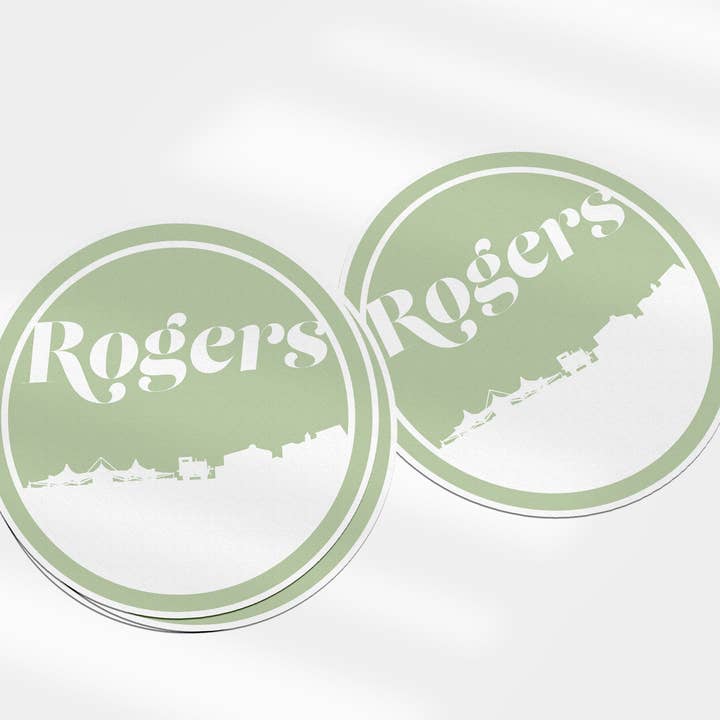 Rogers Arkansas retrosticker | meerdere kleuren voor wholesale door Paperfinch Design