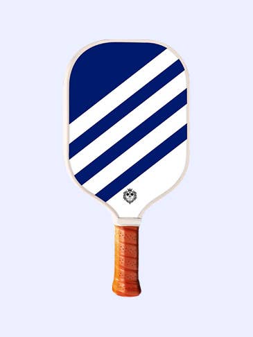 Classic Striped Paddle - Navy Blue for wholesale by Pickleball Prep