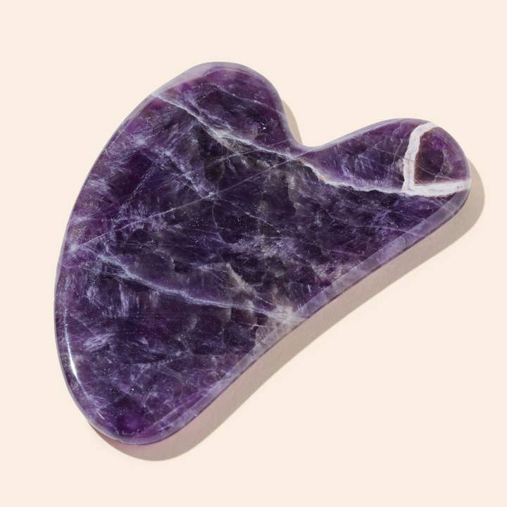 Amethyst Gua Sha | Facial Stone | Christmas Gift Bestseller for wholesale by Bamboo Switch