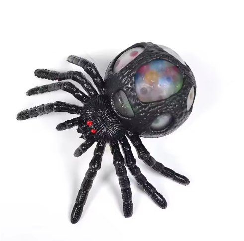 Toyarina - Wholesale Squishy toy – Kids & Baby - Black Spider Squeeze Toy – Halloween Stress Relief Gift1