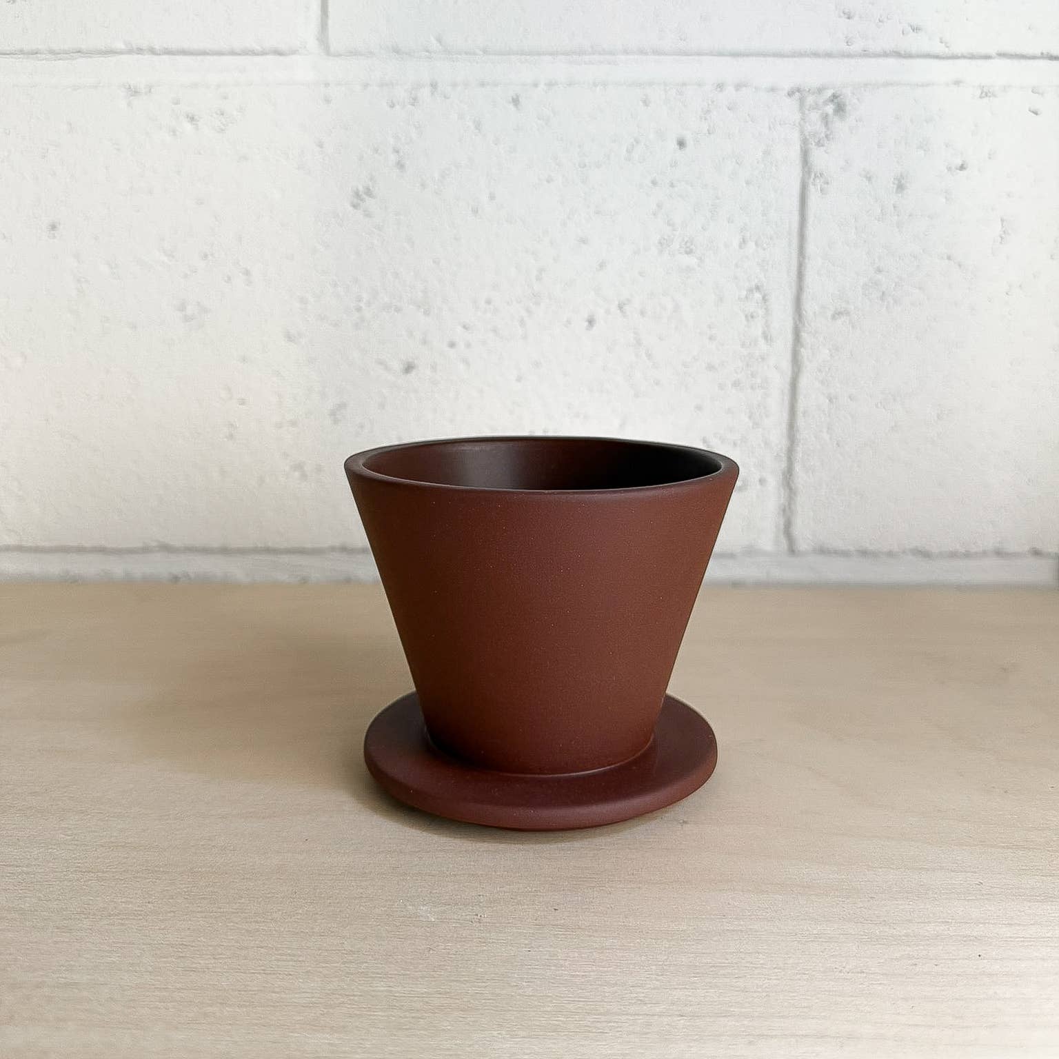 Dark Terracotta COLOMBO Coffee Dripper for wholesale on Faire2
