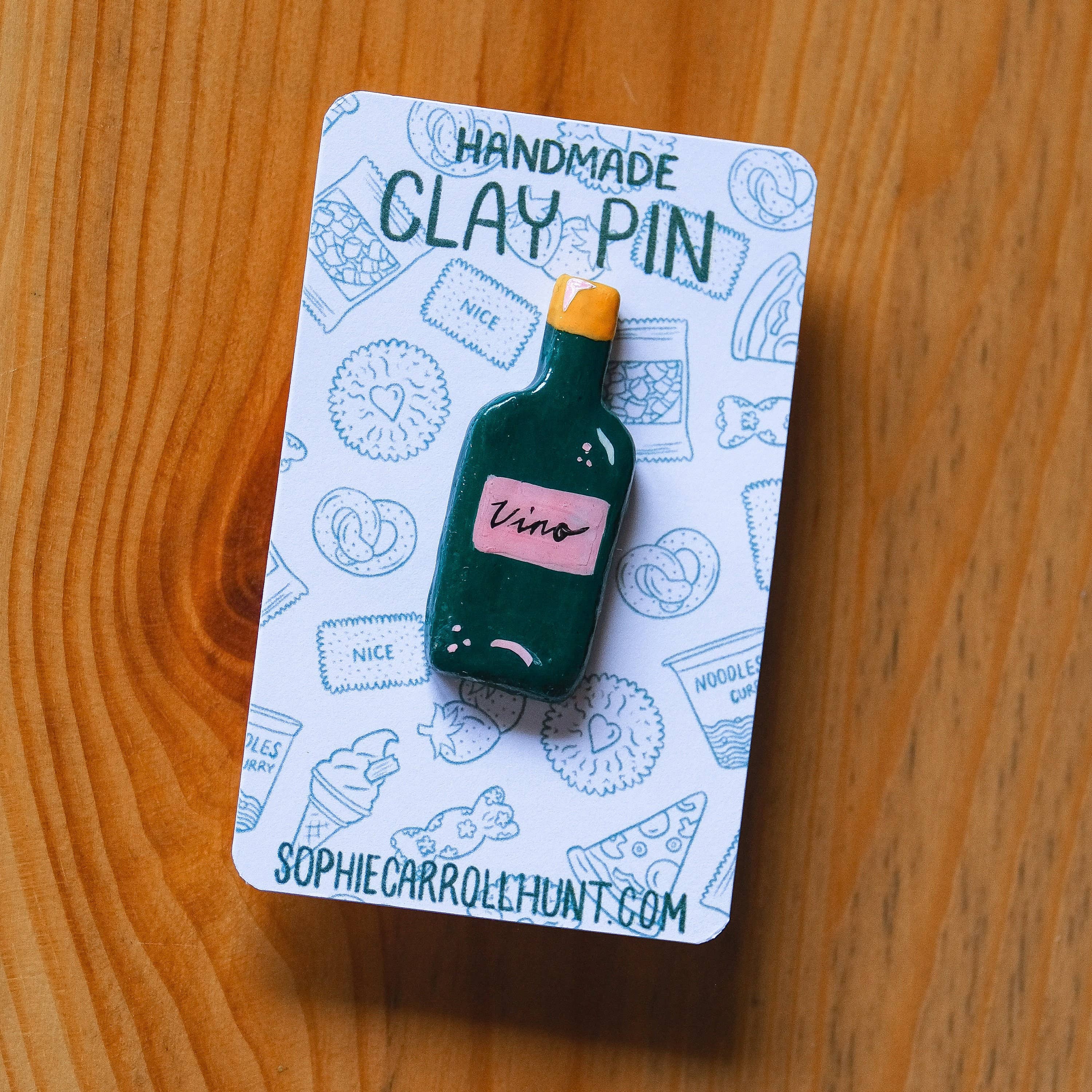 Sophie Carroll-Hunt - Wholesale Lapel Pin/Button - Handmade Clay Snack Pins3